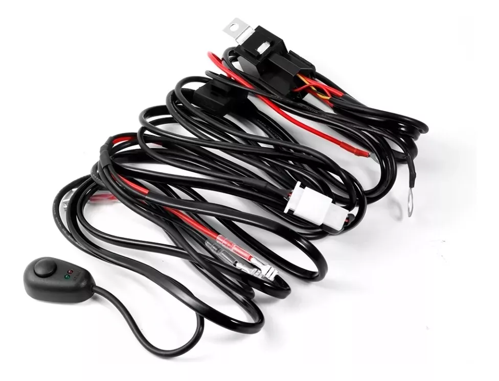 KIT RAMAL CABLES INSTALACIÓN NEBLINERO + RELAY Y BOTÓN 12V - 5