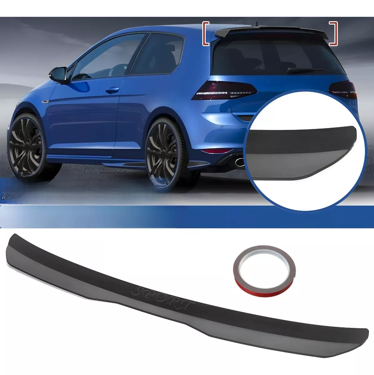 ALERON DE MALETA HATCHBACK Y SEDAN LIP TRASERO SPOILER MATE - 2