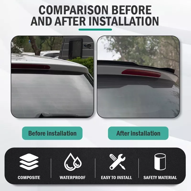ALERON DE MALETA HATCHBACK Y SEDAN LIP TRASERO SPOILER MATE - 5