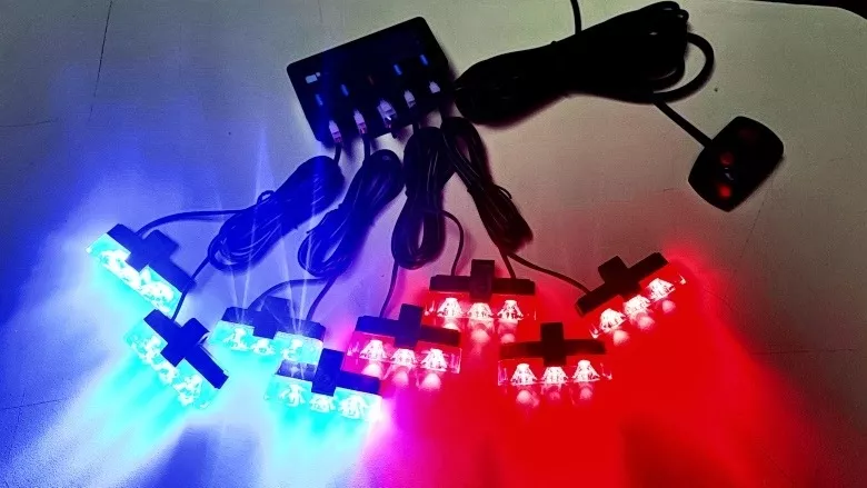 SET BALIZA DE PARACHOQUE 24LED ESTROBO MULTIFUNCIÓN+ CONTROL - 3