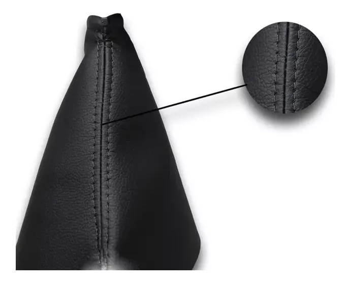 FUNDA FRENO DE MANO ECOCUERO NEGRA 50CM FUELLE CUBRE FRENO - 2