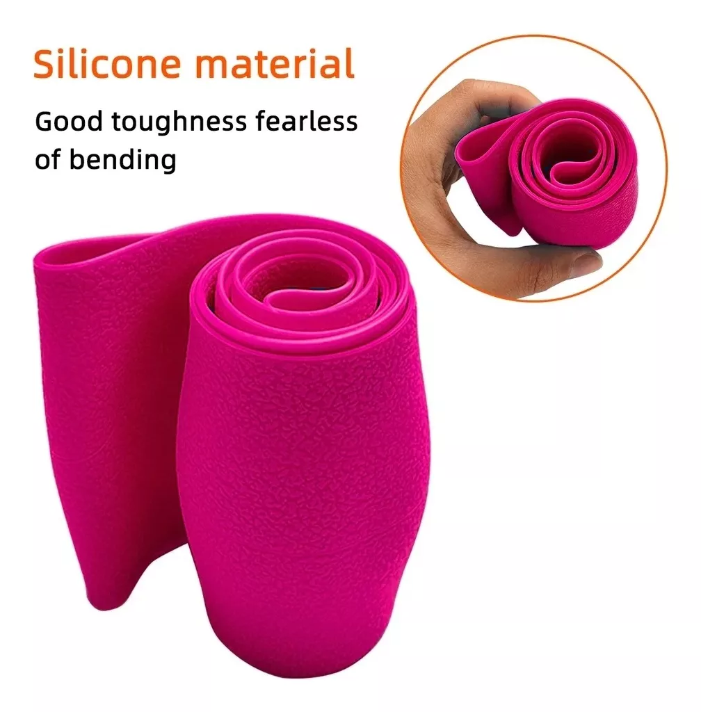 KIT SILICÓN CUBRE VOLANTE POMO Y FRENO DE MANO LAVABLE ROSA - 4