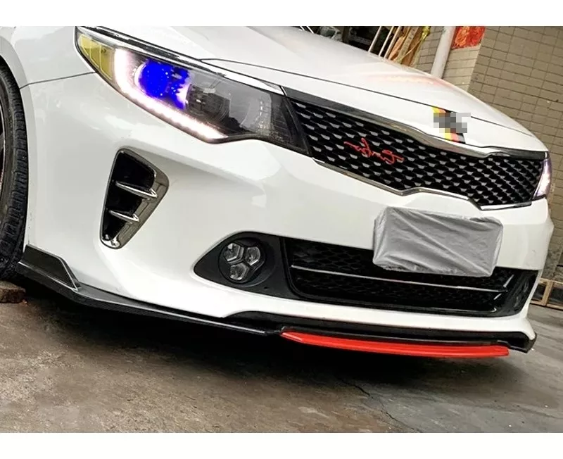 LIP FRONTAL 4 PIEZAS ROJO BUMPER PARACHOQUES UNIVERSAL/R&C - 2