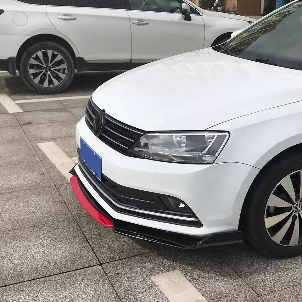 LIP FRONTAL 4 PIEZAS ROJO BUMPER PARACHOQUES UNIVERSAL/R&C - 5