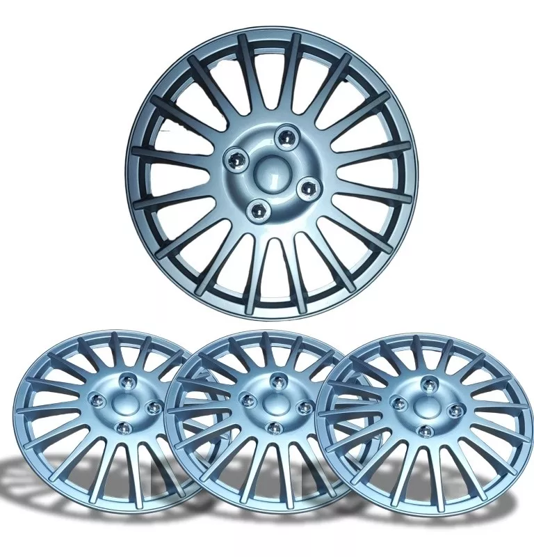 SET X4 TAPA RUEDA ARO 16 CROMADA DESIGNER TAPA 16 AUTO /R&C - 1