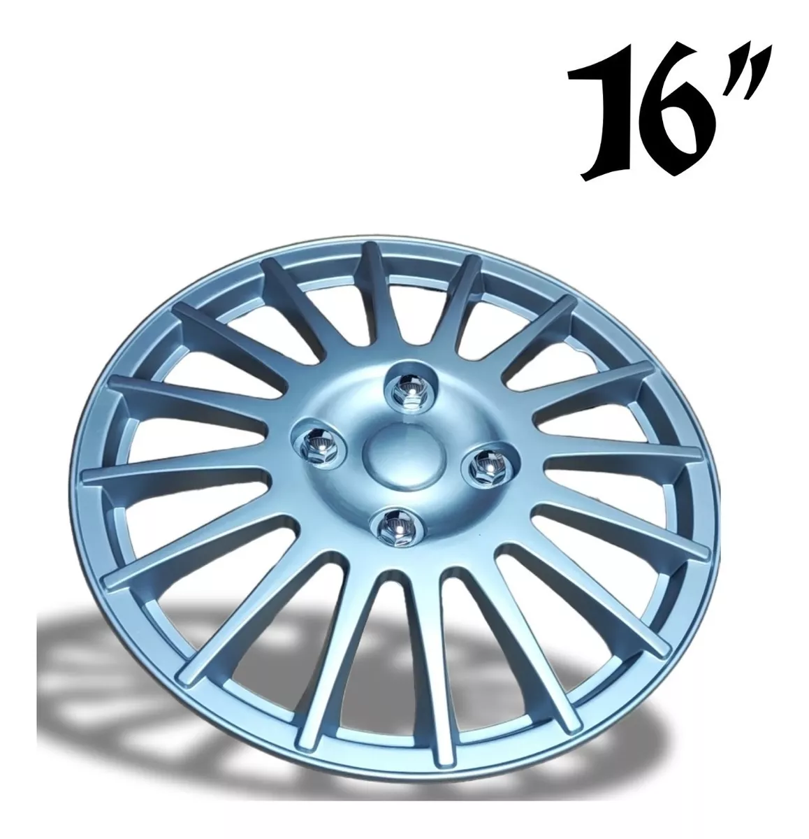 SET X4 TAPA RUEDA ARO 16 CROMADA DESIGNER TAPA 16 AUTO /R&C - 3