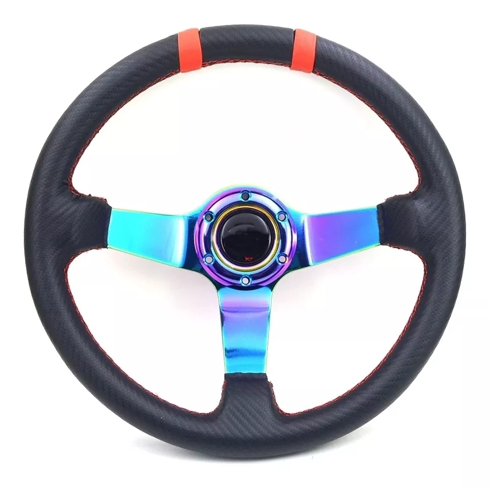 VOLANTE TUNING DEPORTIVO RACING SP AUTO UNIVERSAL TORNASOL - 1