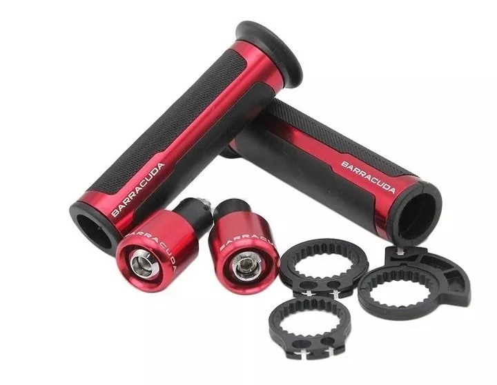 PUÑOS UNIVERSAL MOTOCICLETA GRIPS CON TOPES DE CAÍDA MOTO R& - 1