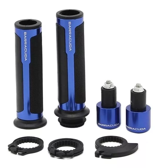 PUÑOS UNIVERSAL MOTOCICLETA GRIPS CON TOPES DE CAÍDA MOTO R& - 2