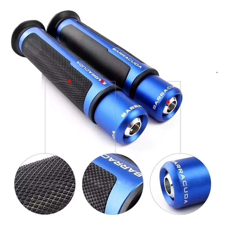 PUÑOS UNIVERSAL MOTOCICLETA GRIPS CON TOPES DE CAÍDA MOTO R& - 3