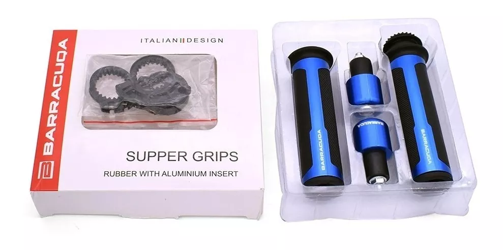 PUÑOS UNIVERSAL MOTOCICLETA GRIPS CON TOPES DE CAÍDA MOTO R& - 4