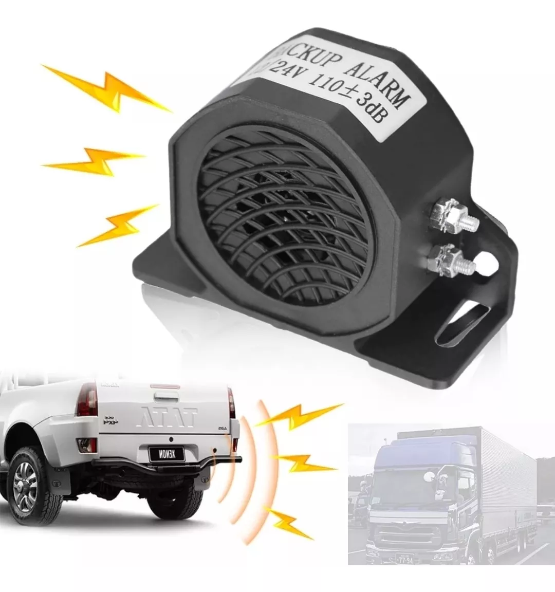 BOCINA ALARMA DE RETROCESO 12/24V ADVERTENCIA AUTO CAMIÓN - 1