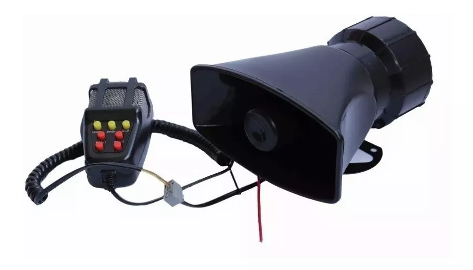 MEGAFONO SIRENA 12V 100WTS 7 TONOS CARABINERO R&C - 4