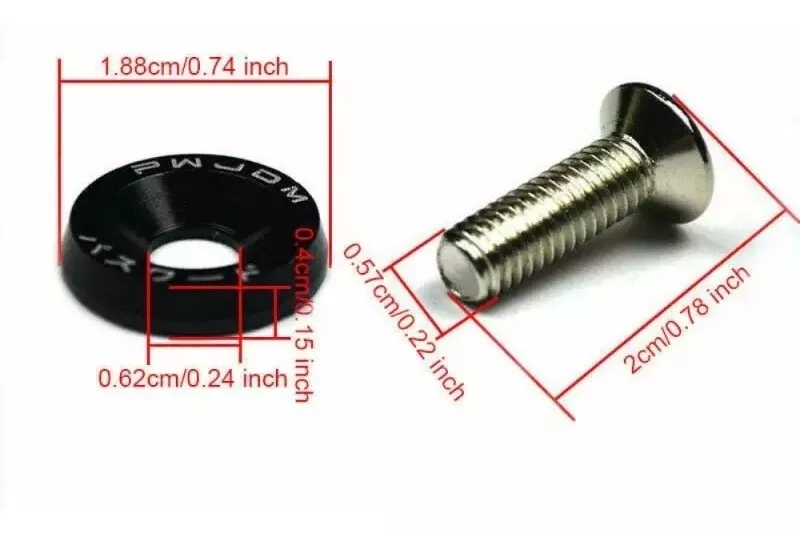 X10 PERNOS DE MOTOR AUTO TUNING UNIVERSAL PERNOS SEGURIDAD - 2