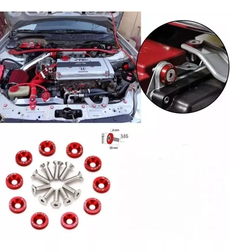 X10 PERNOS DE MOTOR AUTO TUNING UNIVERSAL PERNOS SEGURIDAD - 5