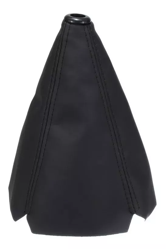 FUNDA CUBRE PALANCA DE CAMBIOS ECO CUERO NEGRO AUTO UNIVERSA - 1