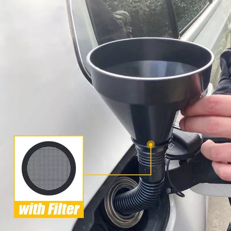 EMBUDO FLEXIBLE CN FILTRO MULTIUSO ACEITE PARAFINA COMBUSTIB - 4