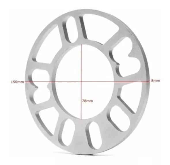 X4 ESPACIADOR DE LLANTA 8MM 4X100 4X108 4X1145X1005X1105X114 - 5