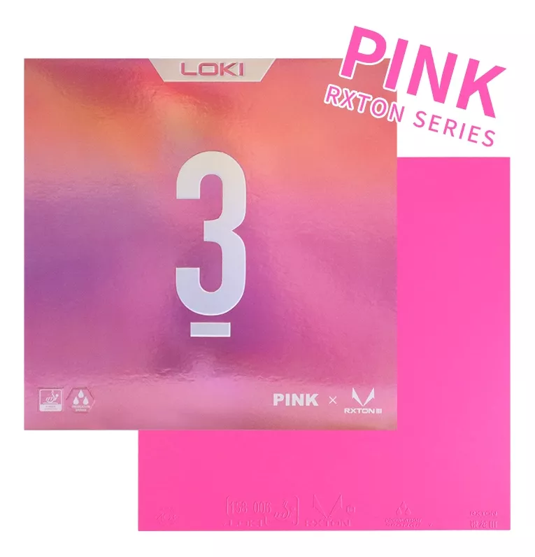 GOMA TENIS MESA RXTON 3 ROSA LOKI SERIES GOMA CERTIFICADA - 2
