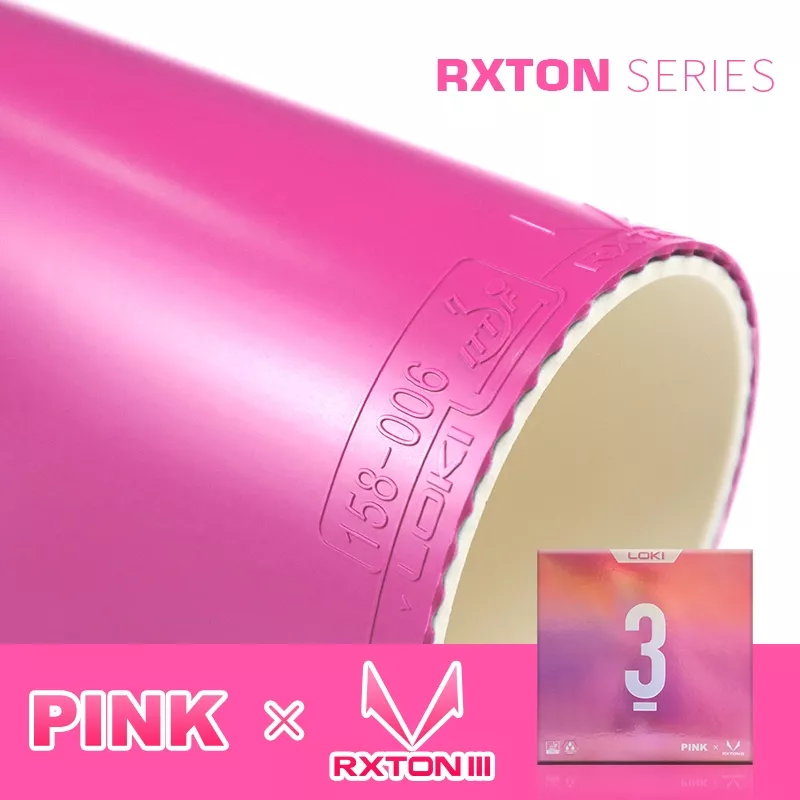 GOMA TENIS MESA RXTON 3 ROSA LOKI SERIES GOMA CERTIFICADA - 3