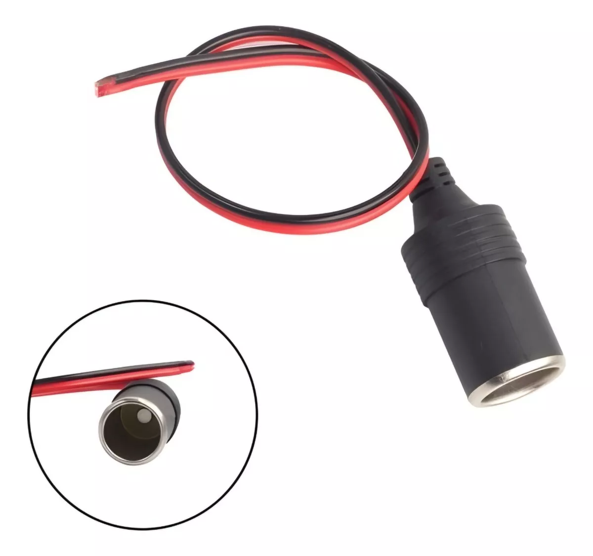 CABLE ADAPTADOR CENICERO ENCHUFE HEMBRA 12V 5A ENCENDEDOR - 2
