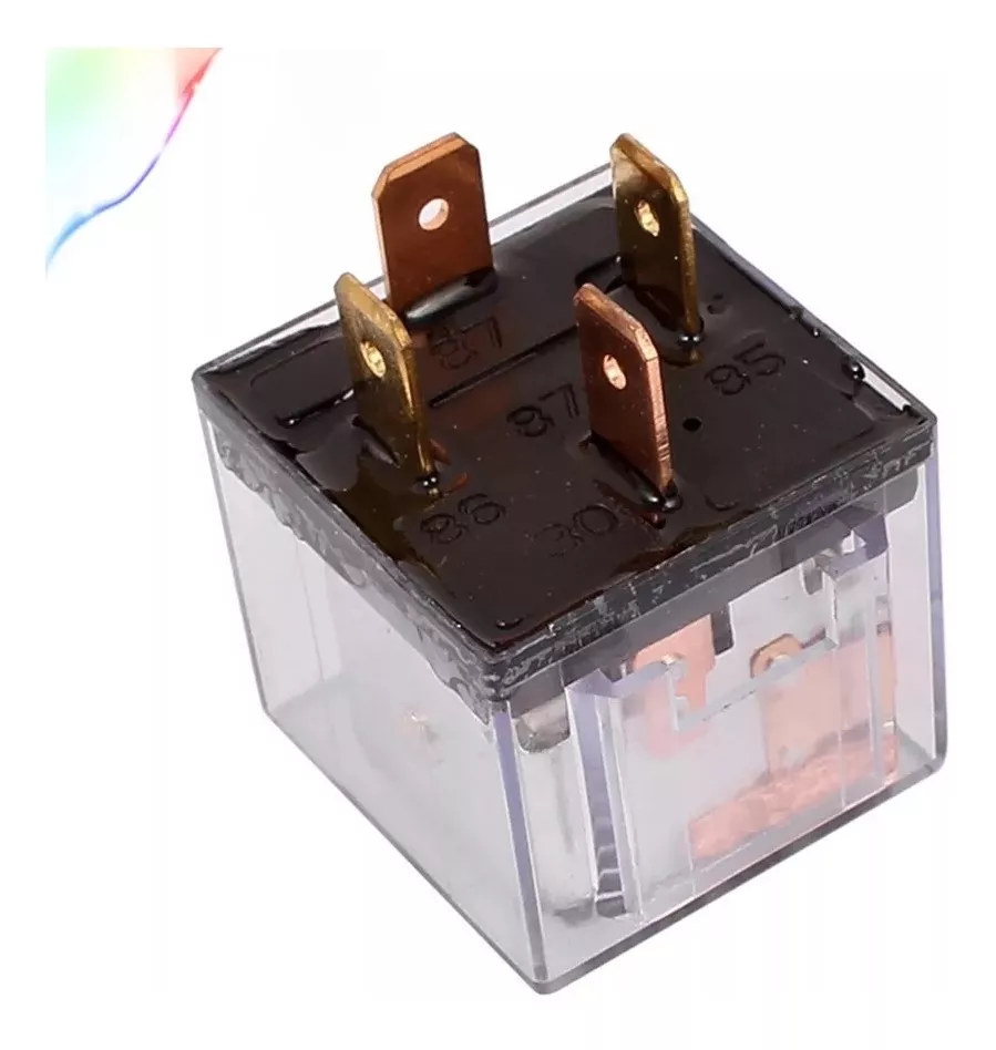 X10 RELAY TRANSPARENTE 12V 100A 4 PATAS RELÉ AUTO 4PIN /RYC - 5