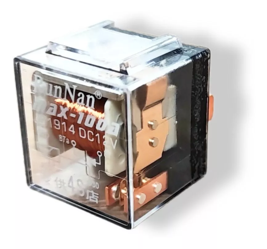 RELAY TRANSPARENTE 12V 100A 5 PATAS RELÉ AUTO 5 PINES /RYC - 2