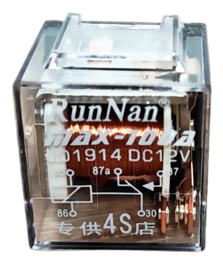 RELAY TRANSPARENTE 12V 100A 5 PATAS RELÉ AUTO 5 PINES /RYC - 3
