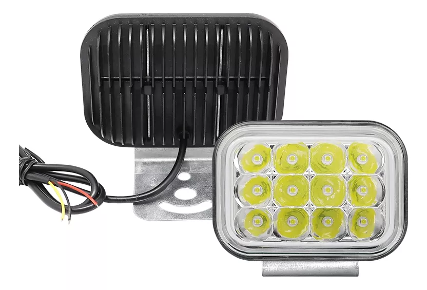 X2 NEBLINERO 12 LED ARO RGB 5FUNCIONES AUTO MOTO FOCO 12-24V - 3