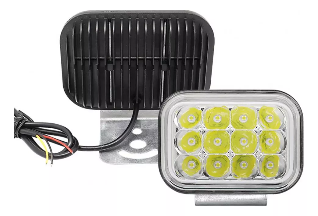 X2 NEBLINERO 12 LED ARO RGB 5FUNCIONES AUTO MOTO FOCO 12-24V - 5