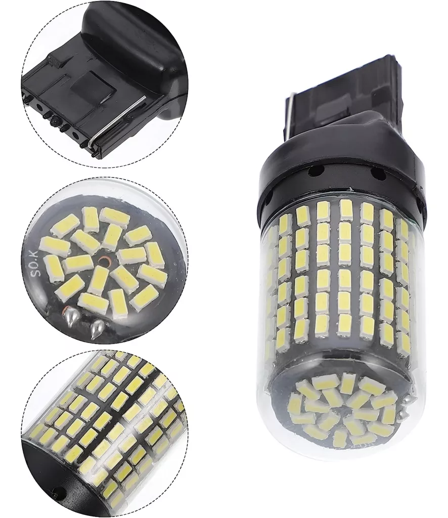 X2 AMPOLLETA LED T20 7440 144LED LUZ BLANCA 360° AUTO 1CONT - 2
