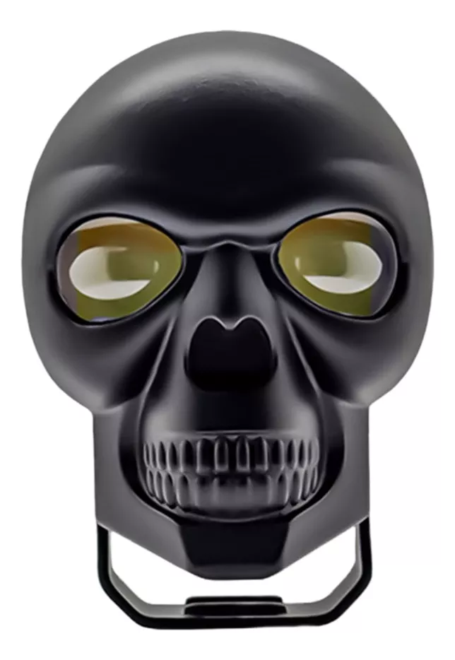FOCO NEBLINERO BICOLOR CALAVERA NEGRO TIPO LUPA AUTO MOTO - 1
