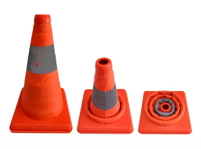 CONO DE EMERGENCIA REFLECTANTE RETRACTIL CONO 40CM 1CINTA - 5