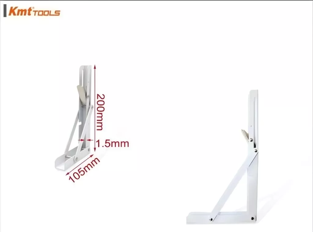 SET2 ESCUADRAS ABATIBLES METÁLICAS REPISA 200X105MM SOPORTE - 5