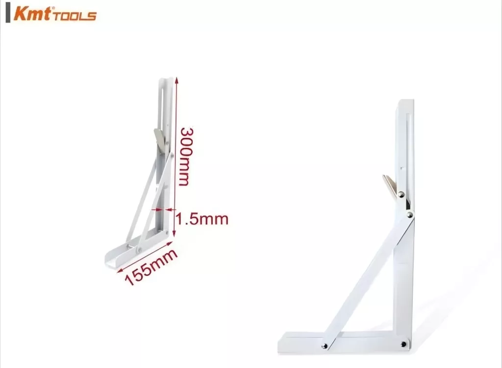 SET2 ESCUADRAS ABATIBLES METÁLICAS REPISA 300X155MM SOPORTE - 2