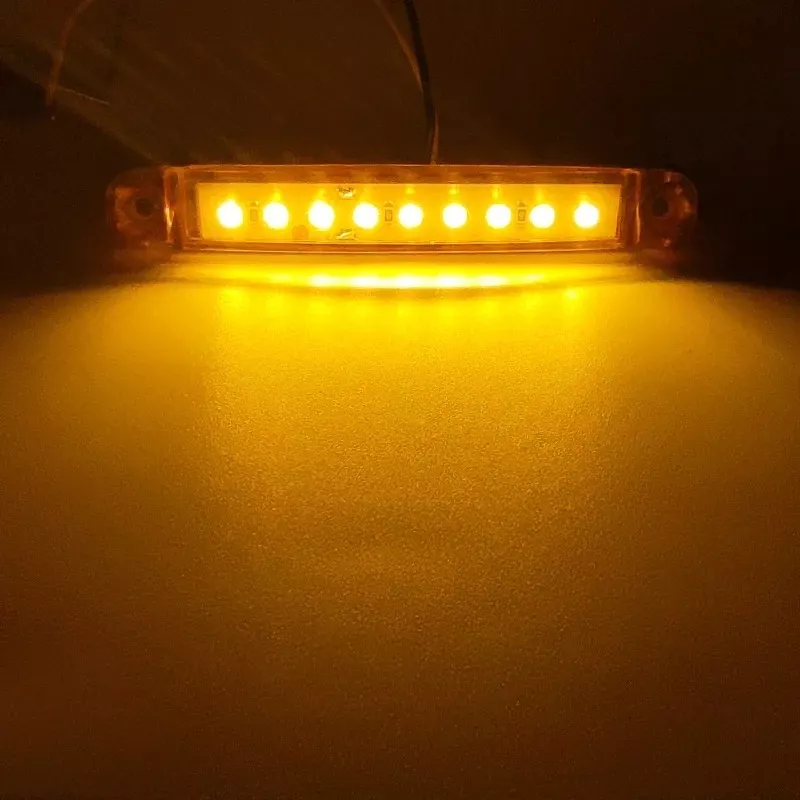 X4 LUZ LED DE TROCHA LATERAL POSICIÓN BIVOLTAJE 12-24V 9LED - 3