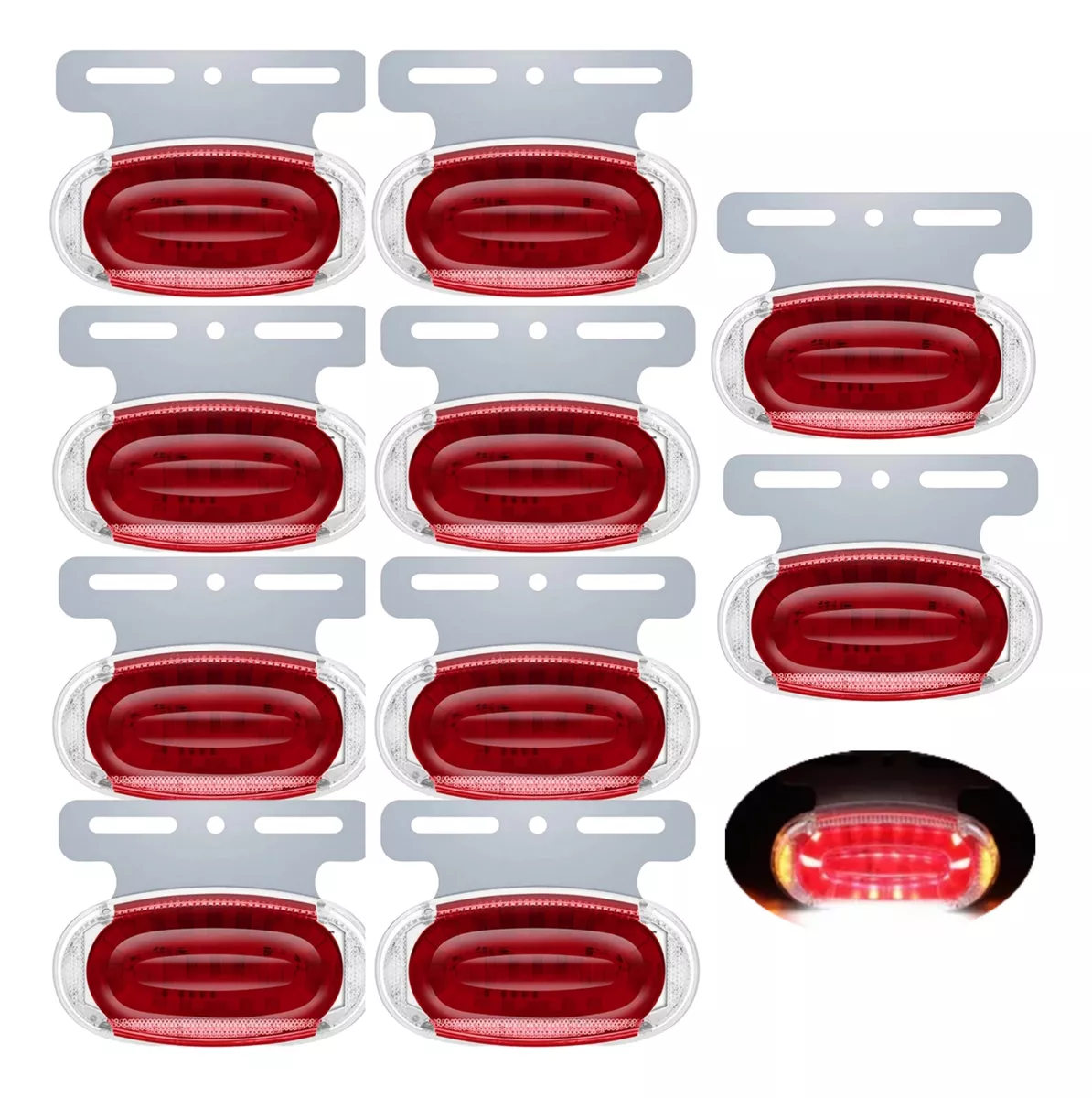 X10 LUZ LED LATERAL LUZ D TROCHA POSICIÓN TRASERA 24V BCOLOR - 1