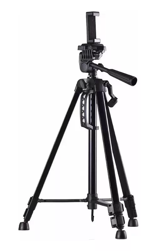 TRÍPODE PROFESIONAL CÁMARA/CELULAR UNIVERSAL ALUMINIO 130CM - 4