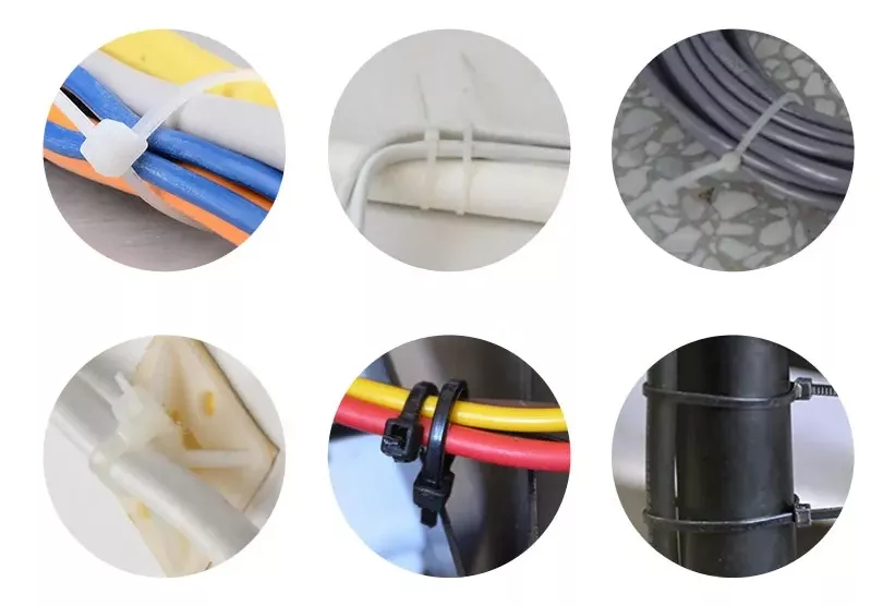 SET 40PCS AMARRAS PLÁSTICAS 3.6X150MM MULTIUSO BRIDAS NYLON - 4