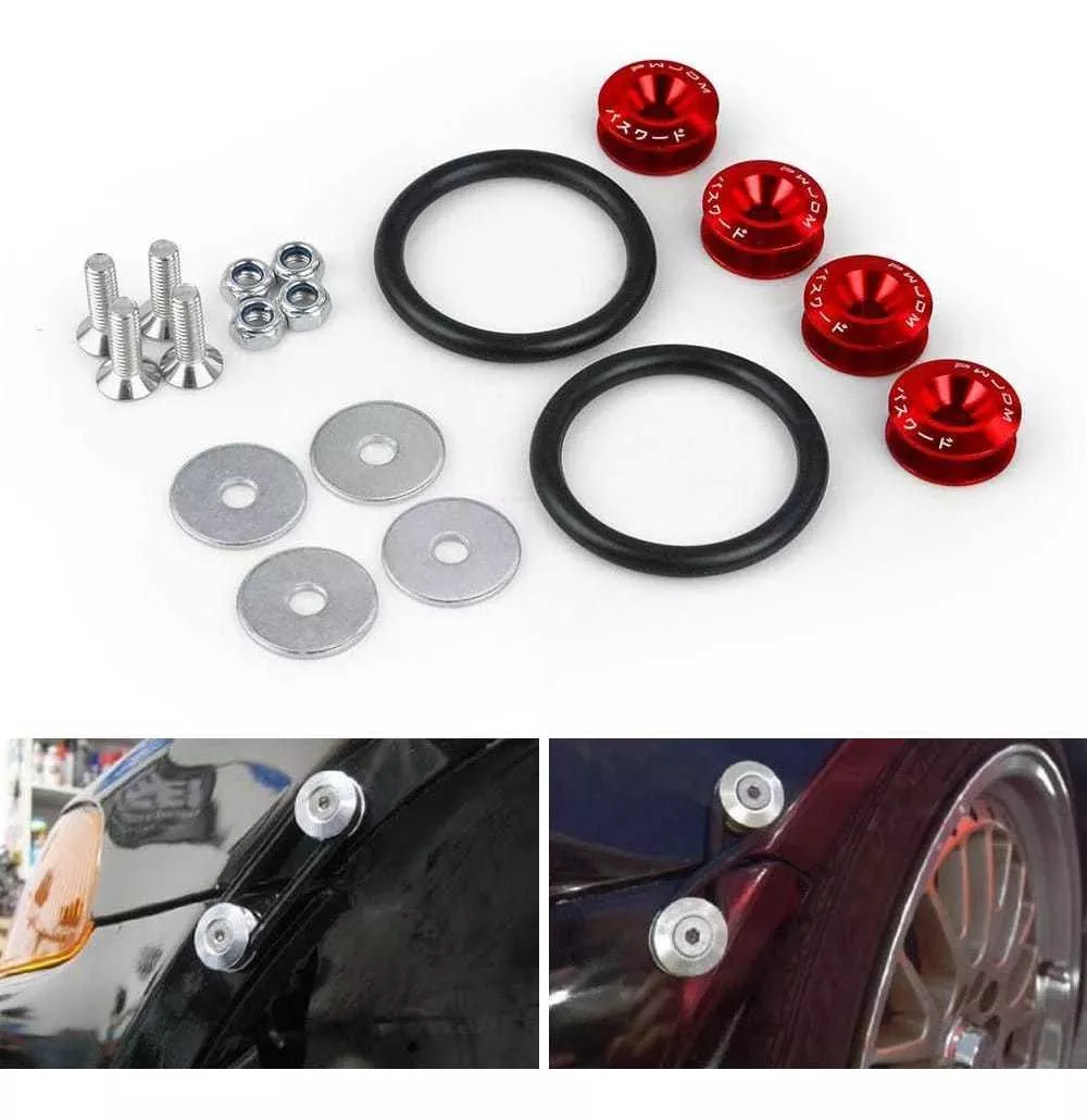 X4 SOPORTE PARACHOQUE RACING SUJETA ALUMINIO TUNING / R&C - 1