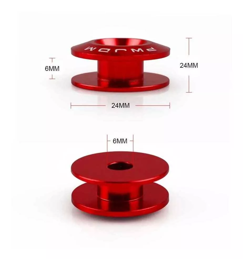 X4 SOPORTE PARACHOQUE RACING SUJETA ALUMINIO TUNING / R&C - 3