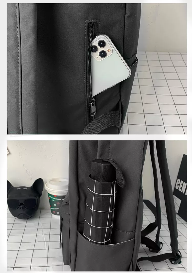 MOCHILA CON OREJITA GATO BOLSO ESCOLAR KAWAI JUVENIL CAT R&C - 5
