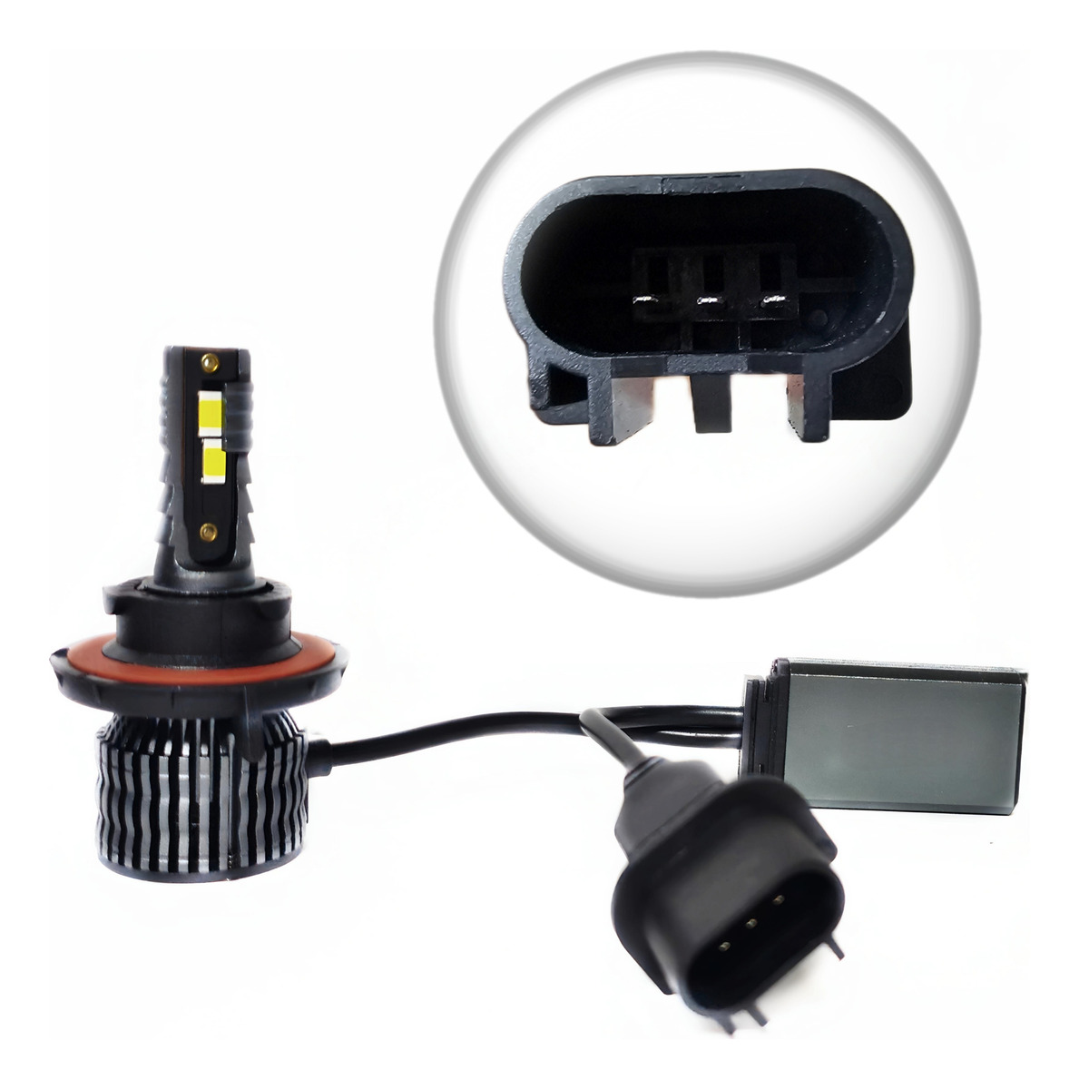 AMPOLLETA R15 TURBO LED RYC 28000LM LUZ POTENT 8/48V H13 - 2