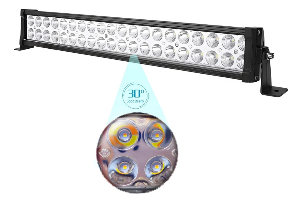 BARRA NEBLINERO LED BICOLOR BLANCO-AMBAR DESTELLANTE 120W - 2