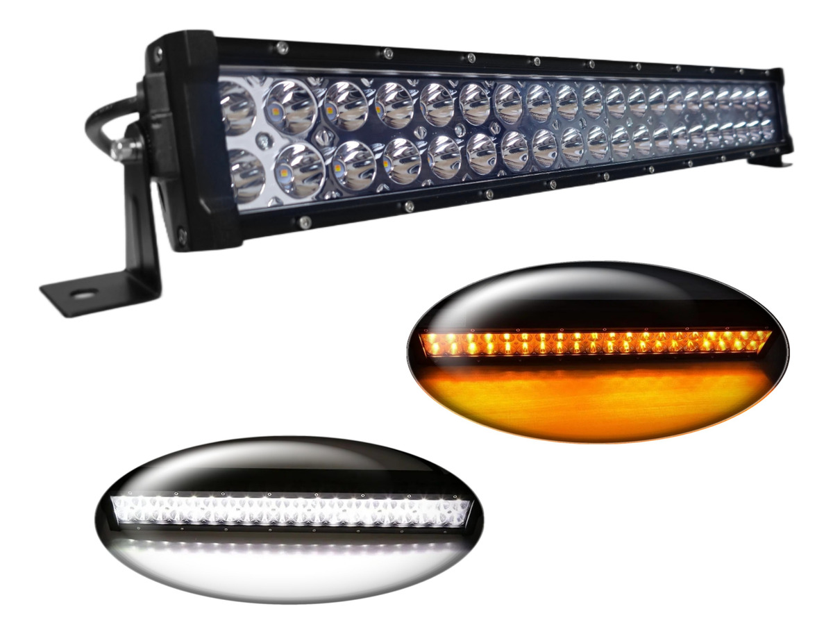 BARRA NEBLINERO LED BICOLOR BLANCO-AMBAR DESTELLANTE 120W - 3