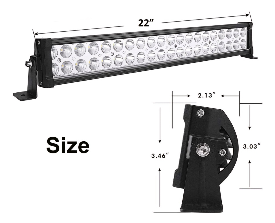 BARRA NEBLINERO LED BICOLOR BLANCO-AMBAR DESTELLANTE 120W - 5