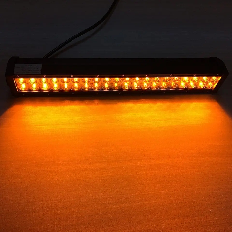 BARRA NEBLINERO LED BICOLOR BLANCO-AMBAR DESTELLANTE 120W - 7
