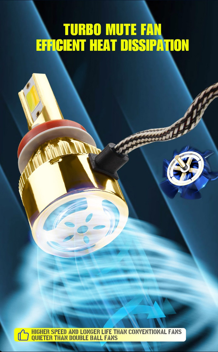 X2 AMPOLLETA DORADA RYC LUZ LED ROSA AUTO 12V H3 - 5