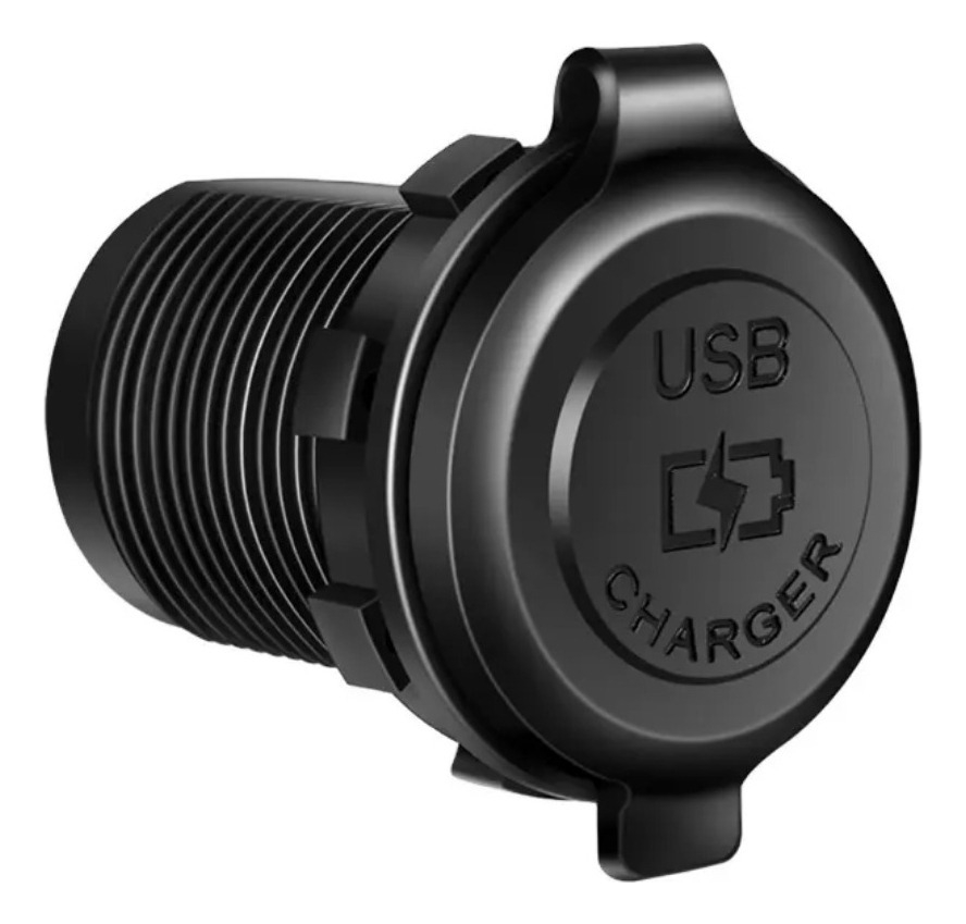 CARGADOR DOBLE USB 18W TYPE C 30W CARGA RAPIDA LUZ AZUL 12-24V - 7