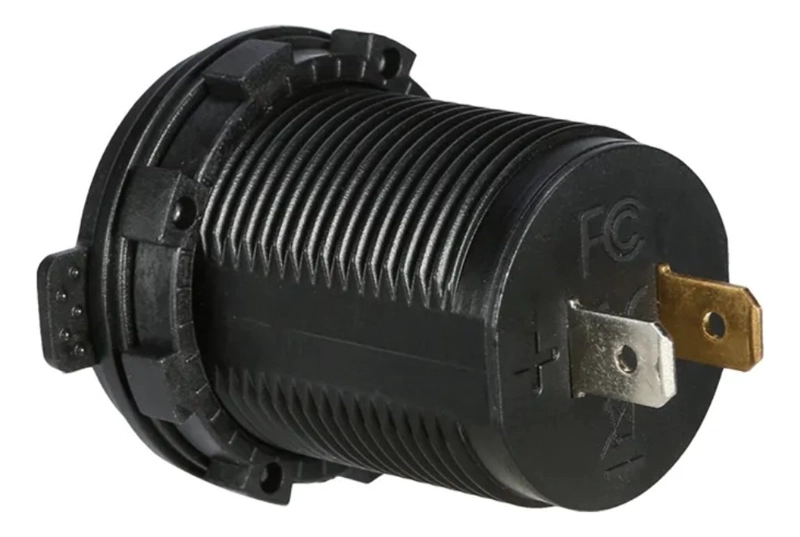 CARGADOR DOBLE USB 18W TYPE C 30W CARGA RAPIDA LUZ EN COLOR ROJO 12-24V - 6